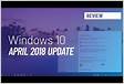 Actualización de Windows 10 de abril del 2018 sin